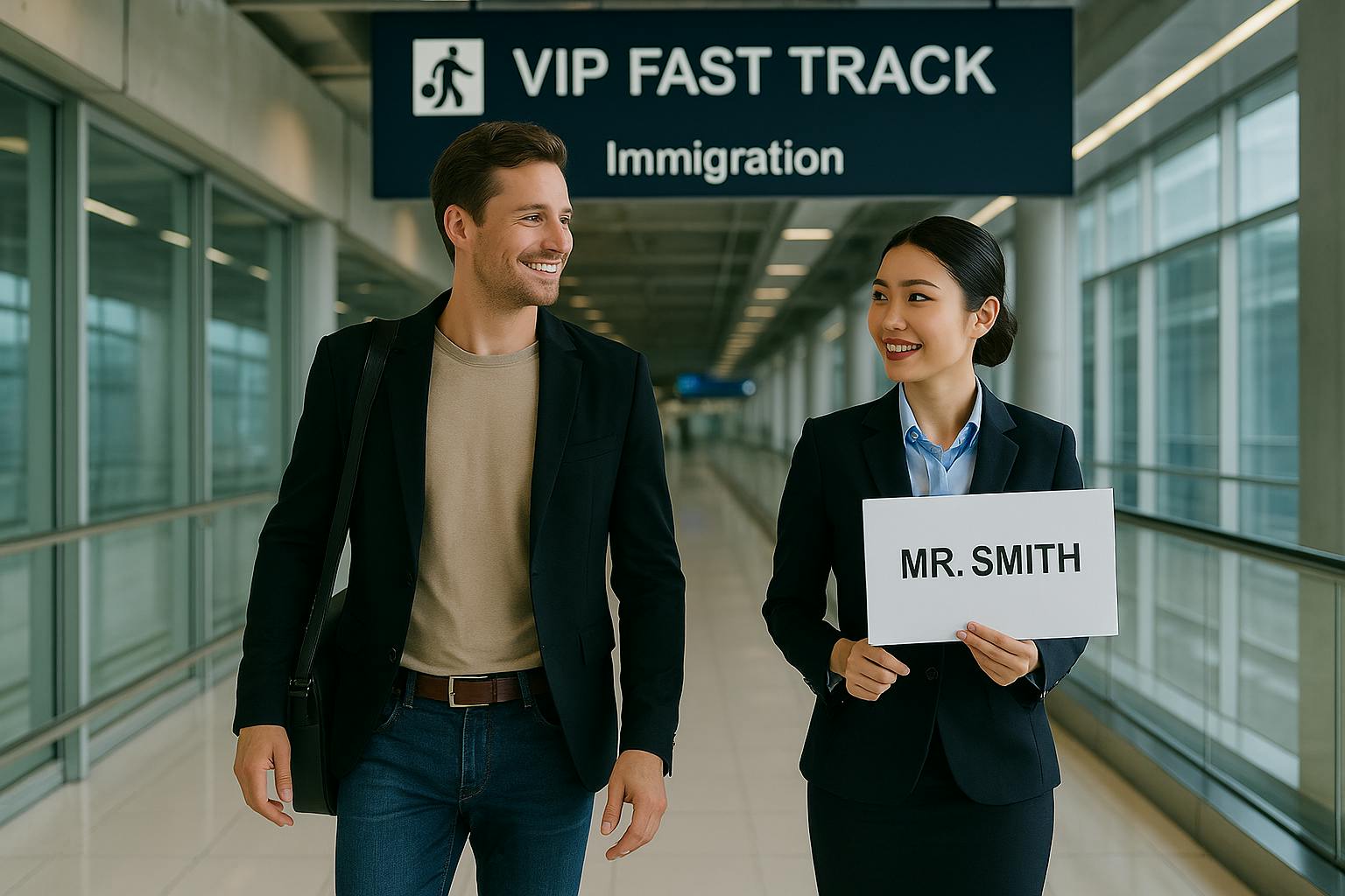 Phuket luchthaven Fast Track douane pas met assistent