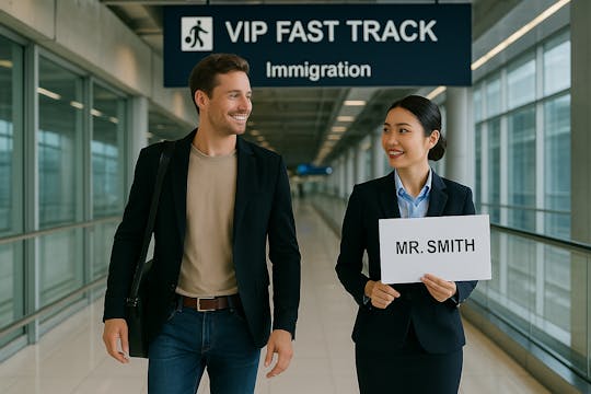 Phuket Flughafen Fast Track Customs Pass mit Assistent