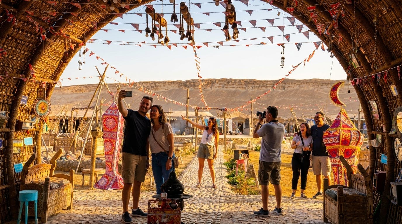 Nuit dans le désert avec dîner bédouin, café arabe et spectacle au départ du Caire