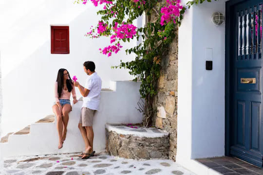 Private photoshoot at Mykonos Town