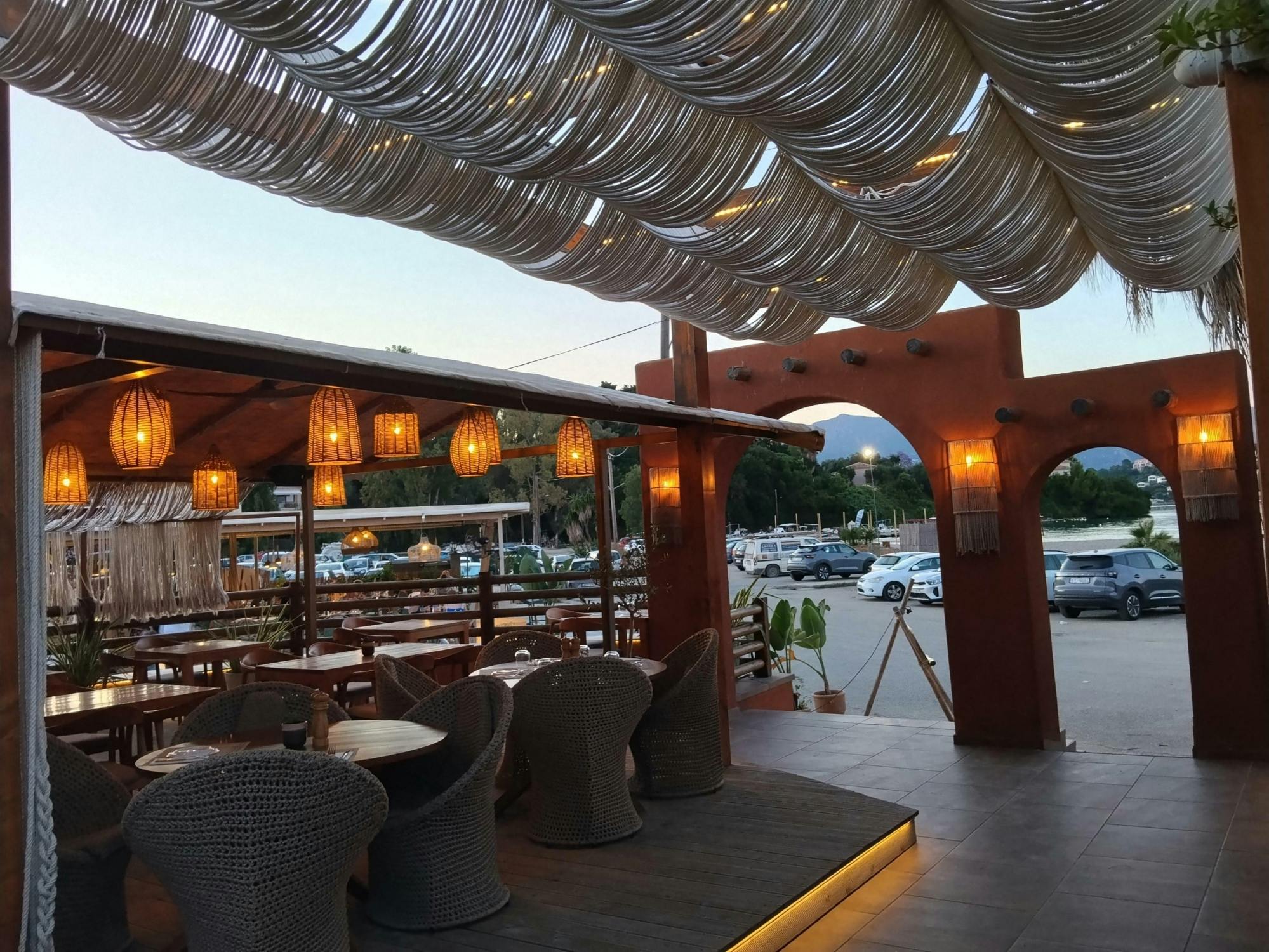 Seaside Greek dining with live entertainment – ticket only