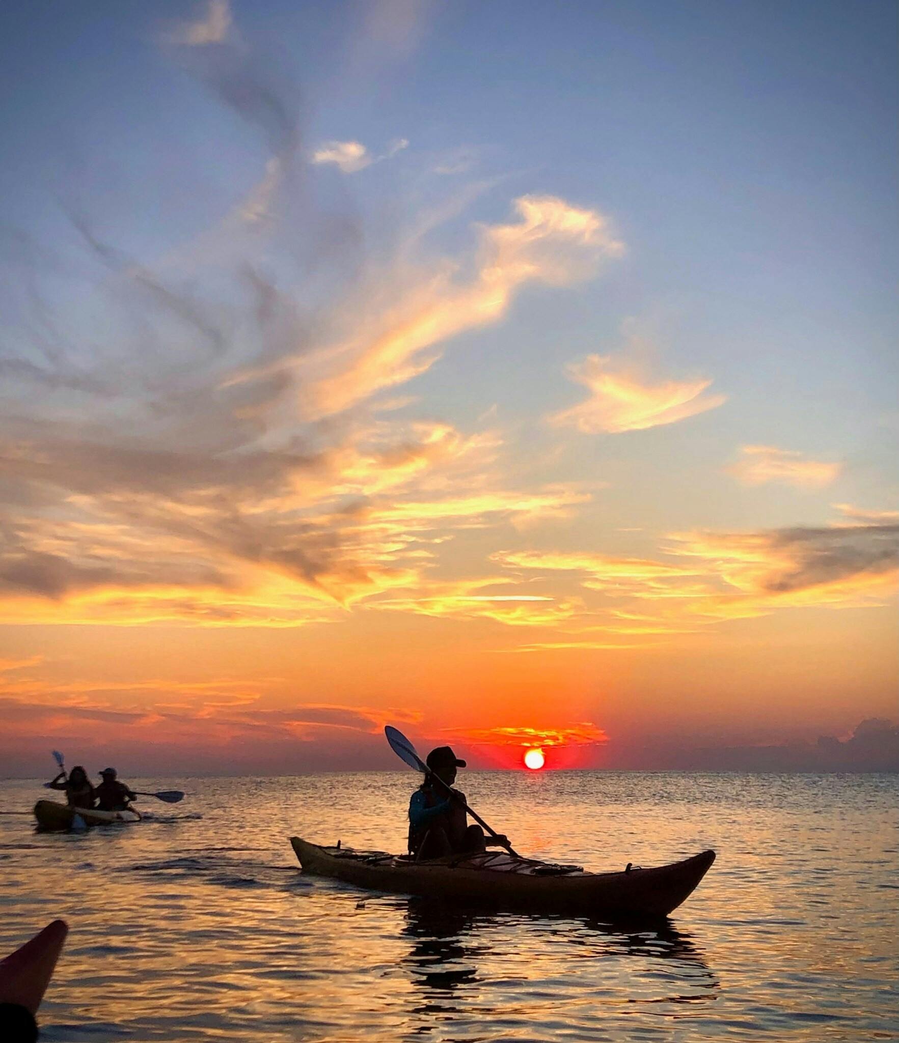 Ibiza sunset kayak tour in Portinatx
