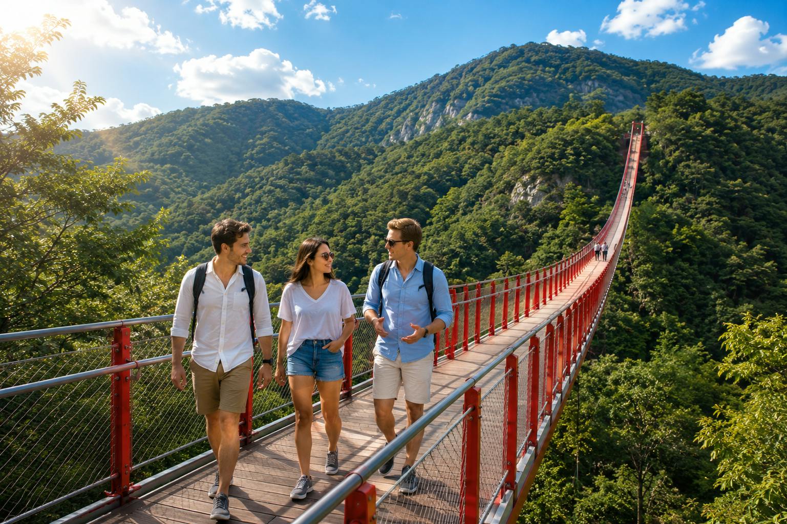 Excursión a la DMZ y al puente colgante rojo del monte Gamaksan desde Seúl