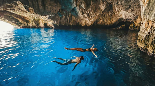 Blue Cave swim stop, Lady of the Rocks and Submarine base visit