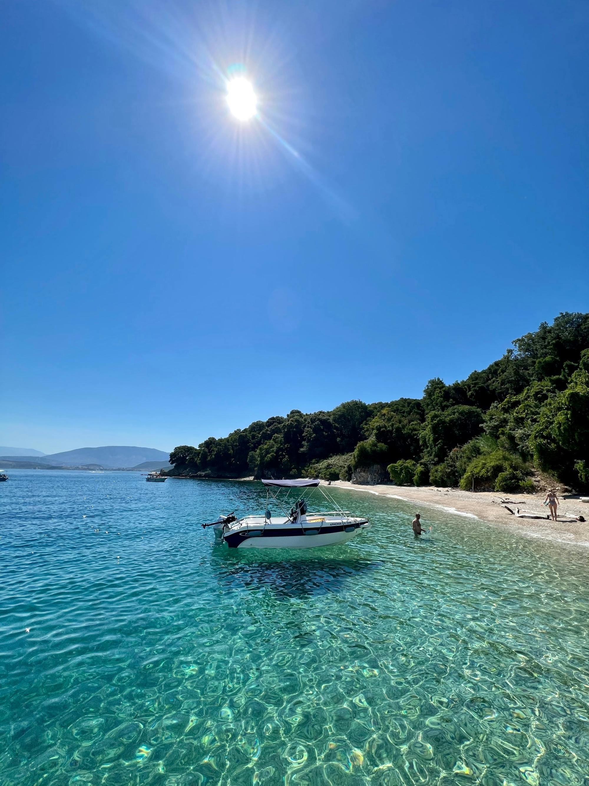 Corfu Blue Caves cruise with swim stops, lunch and optional transfers