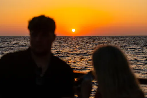 Yellow submarine sunset experience with Greek meze