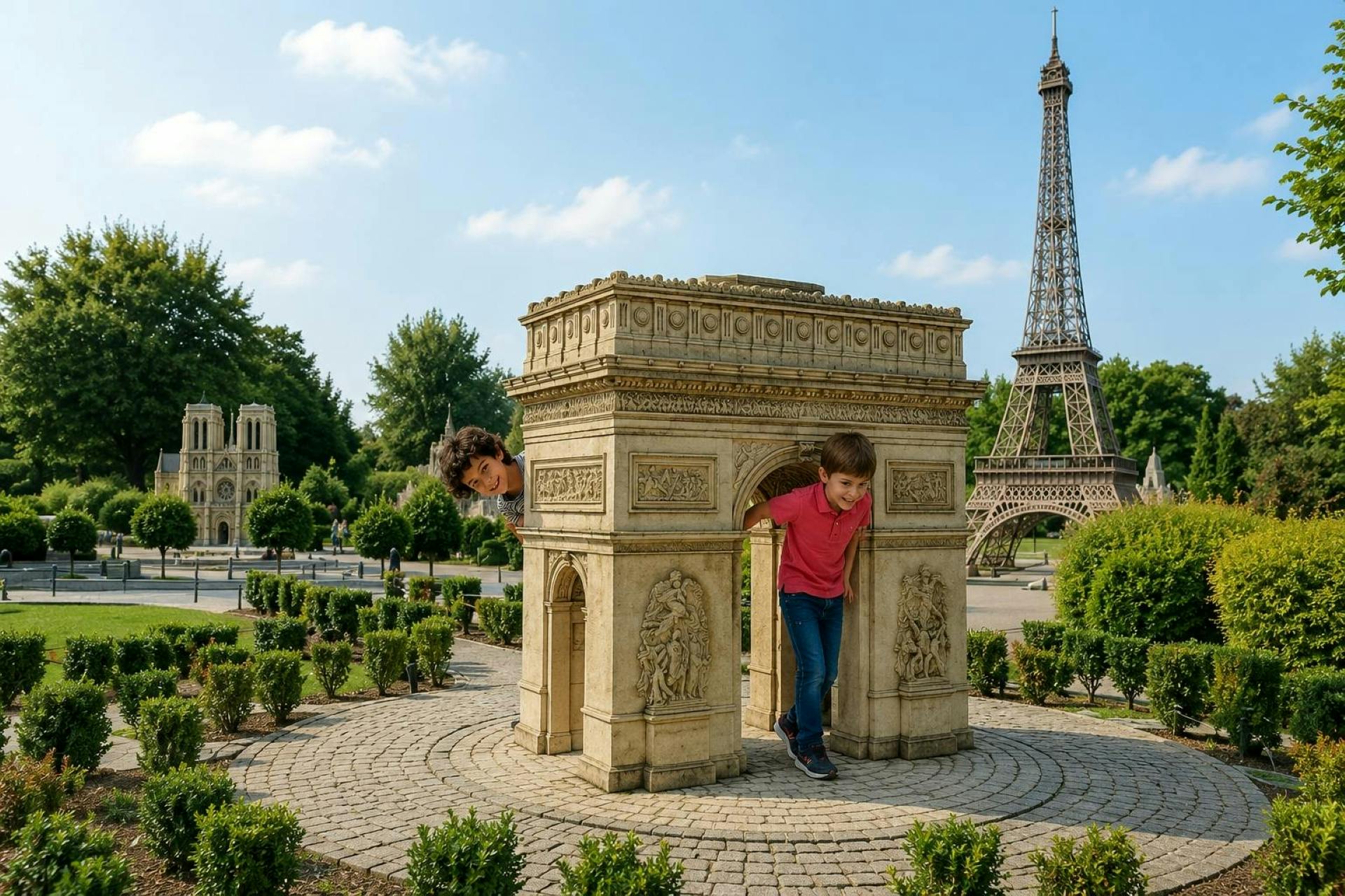 Bilet wstępu do France Miniature wraz z audioprzewodnikiem po Paryżu i kartą eSIM