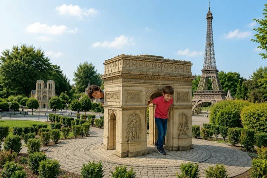 Bilet wstępu do France Miniature wraz z audioprzewodnikiem po Paryżu i kartą eSIM