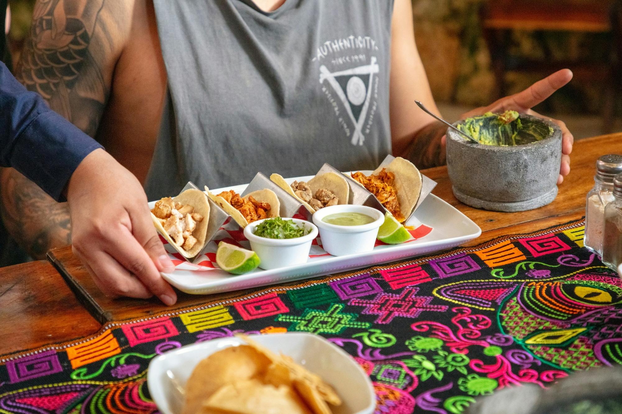 Taco tasters, tequila and shopping tour in Puerto Morelos