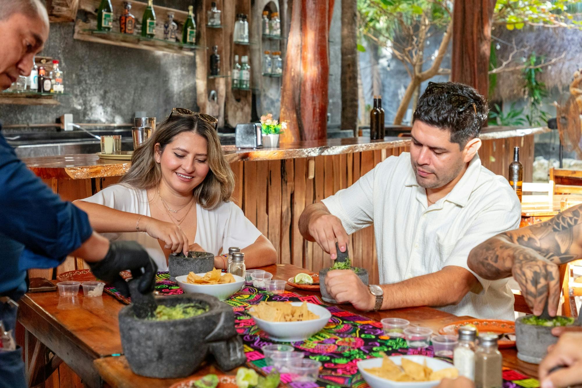 Taco tasters, tequila and shopping tour in Puerto Morelos