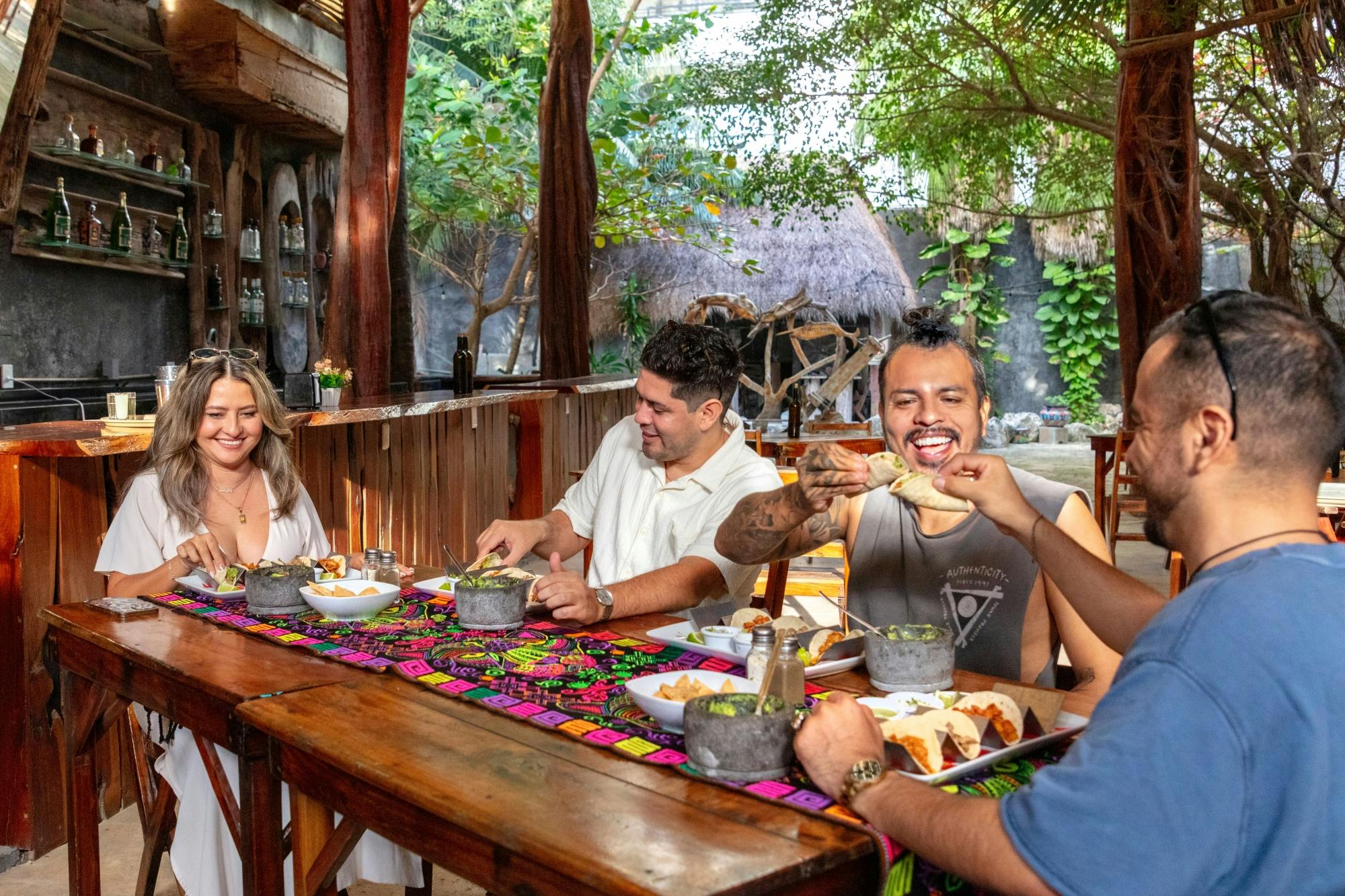 Taco tasters, tequila and shopping tour in Puerto Morelos