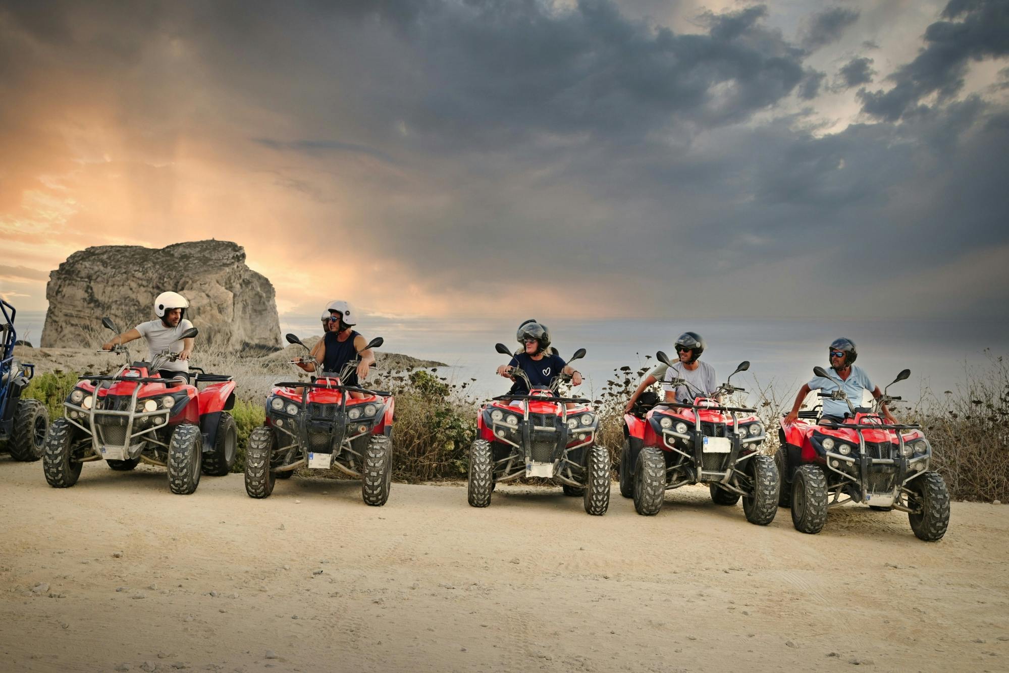 Gozo sunset quad bike tour with Comino swim stop