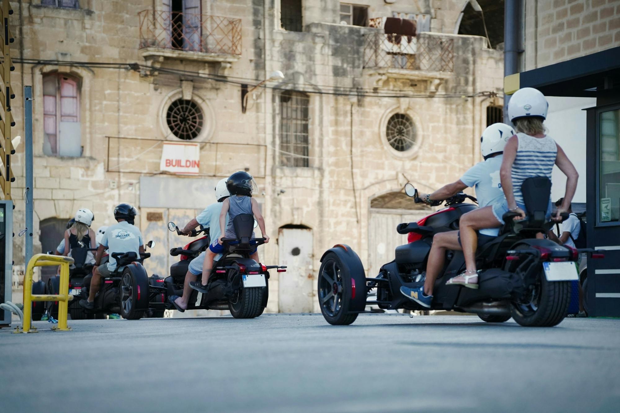 Three-wheeled motorbike sunset tour in Gozo