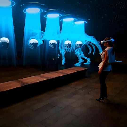 Entrance ticket to DinoVerse VR experience in Atlanta