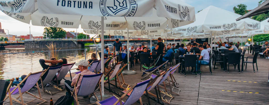 BARBARKA riverside bar on Słodowa Island in Wrocław