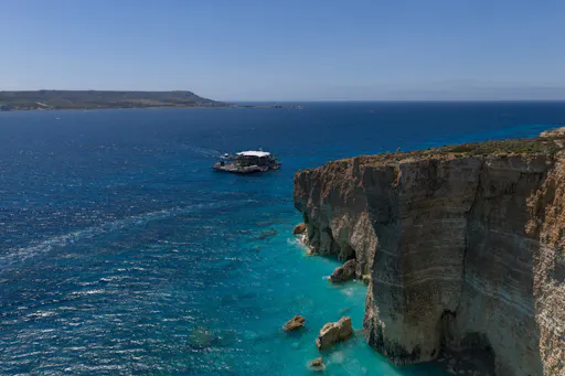 Day ticket to Noma Island floating beach club in Malta