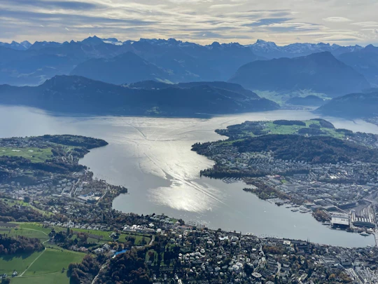 Lucerne from above private helicopter tour from Buttwil