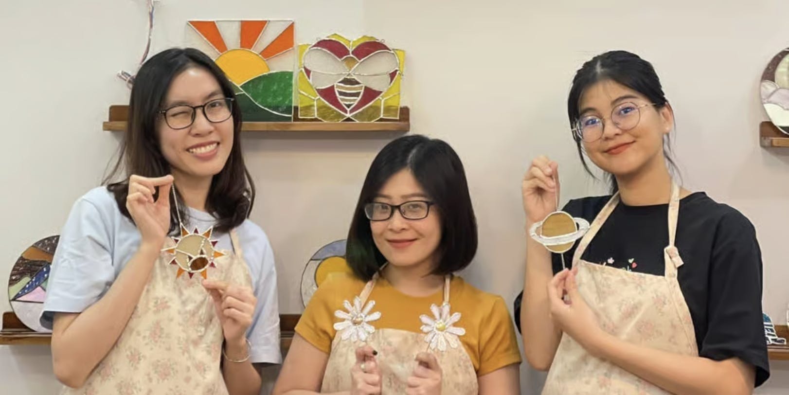 Stained-glass art workshop in Saigon