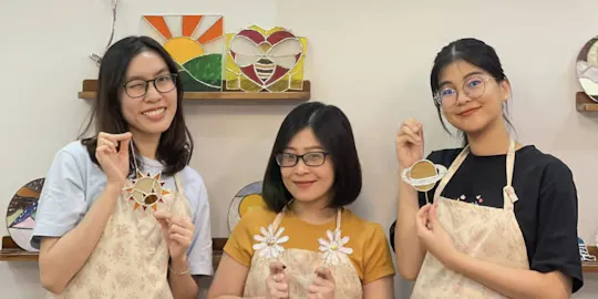 Stained-glass art workshop in Saigon