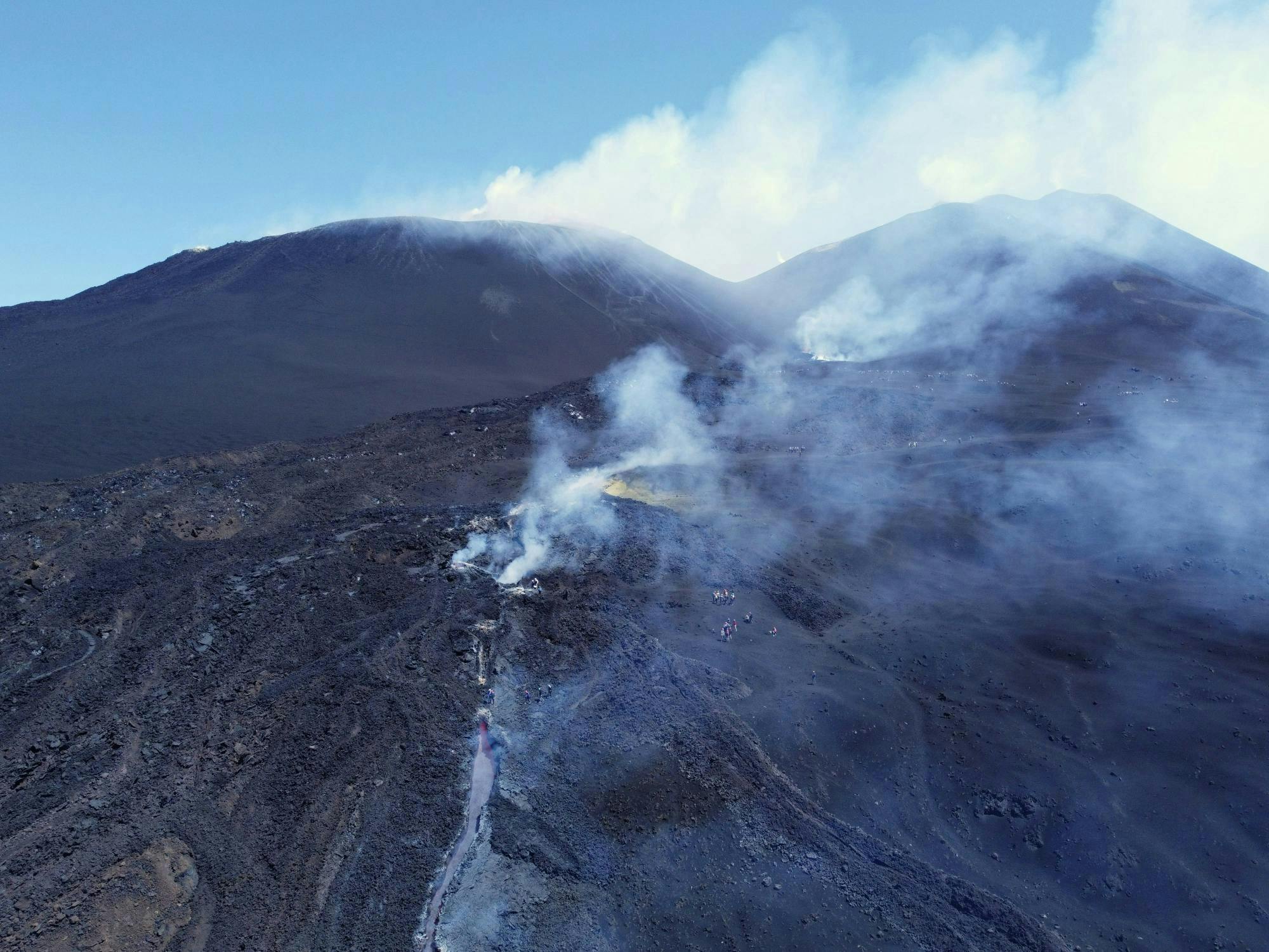 Etna guided summit hiking tour with optional pickup