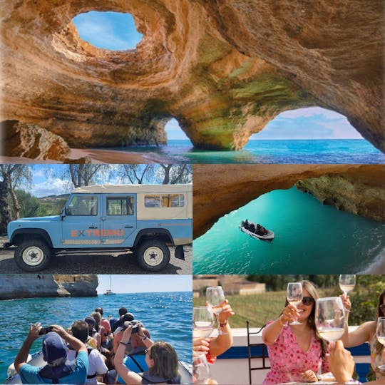 Przejażdżka 4x4 w Algarve z degustacją wina i rejsem łodzią