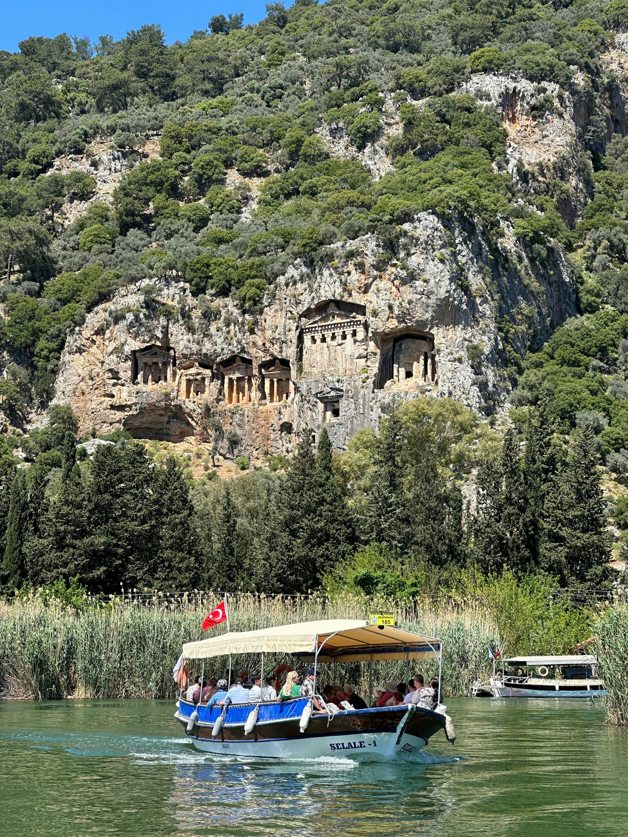 Dalyan riverboat tour with market and Turtle Beach visit