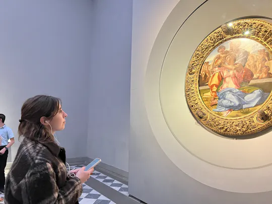 Bilhete de entrada na Galeria Uffizi e aplicação de visita auto-guiada