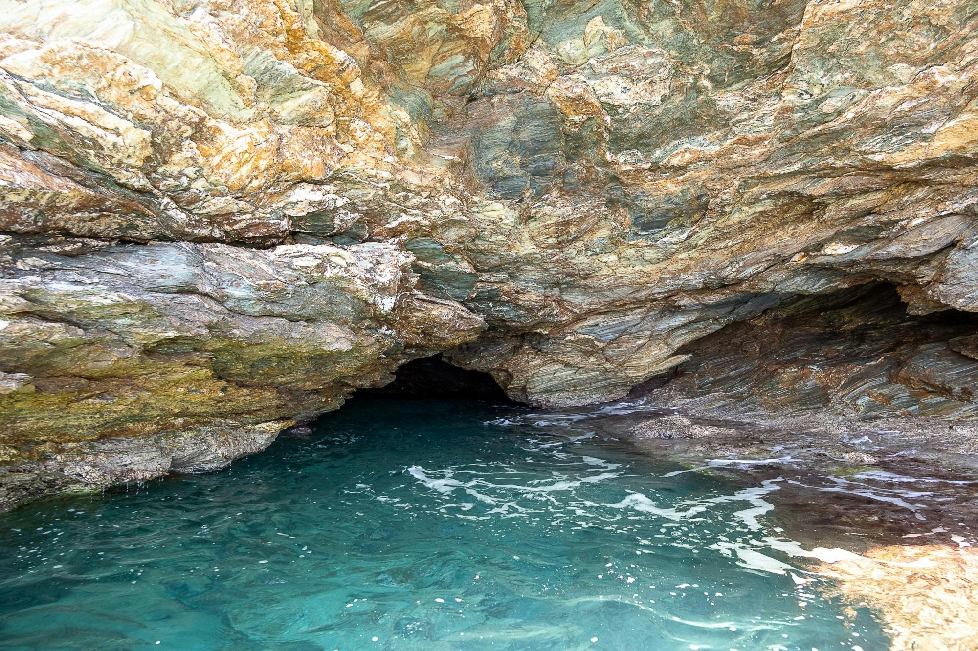 Hidden-caves motor yacht cruise in Crete