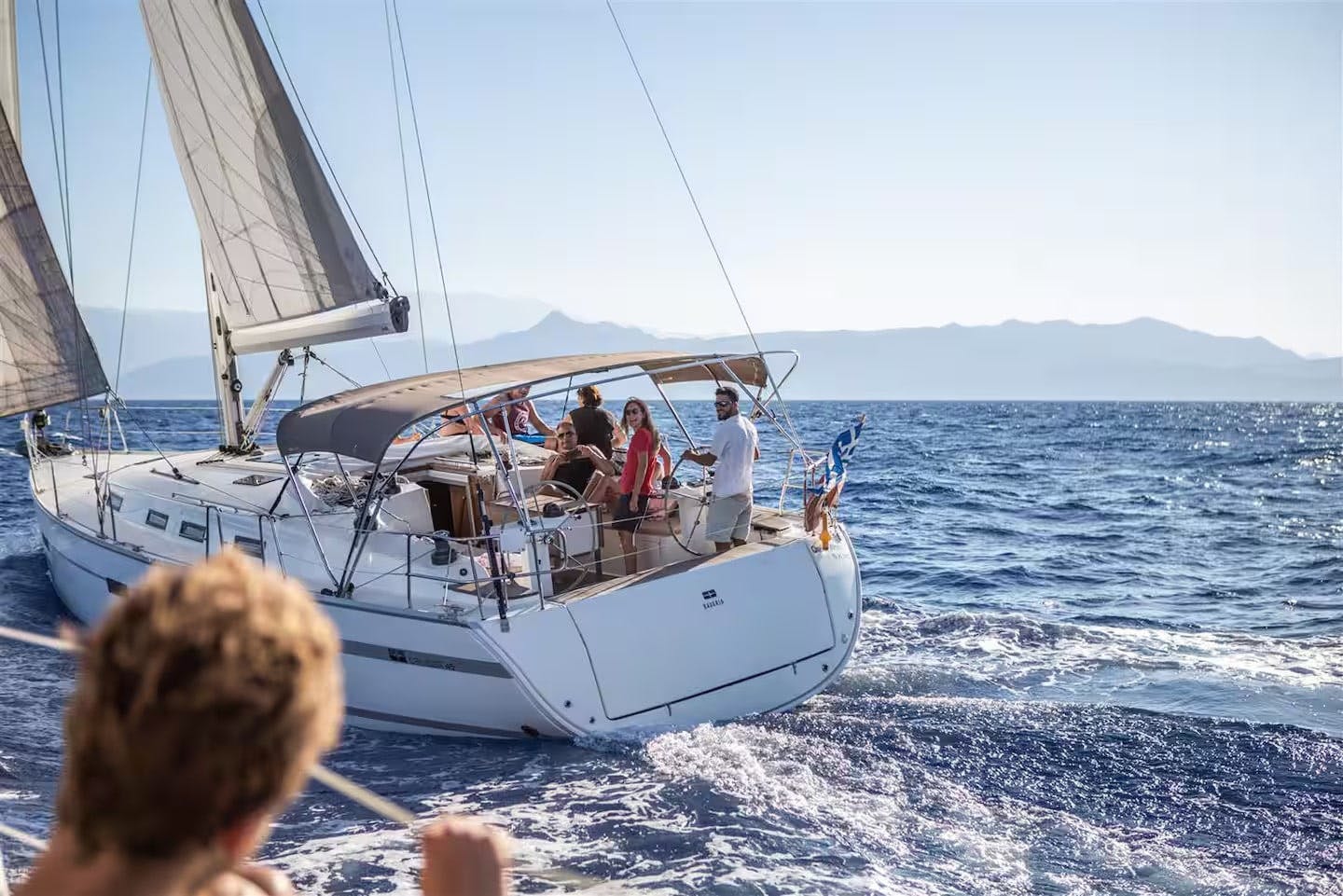 Dia Island motor yacht trip with sunset option