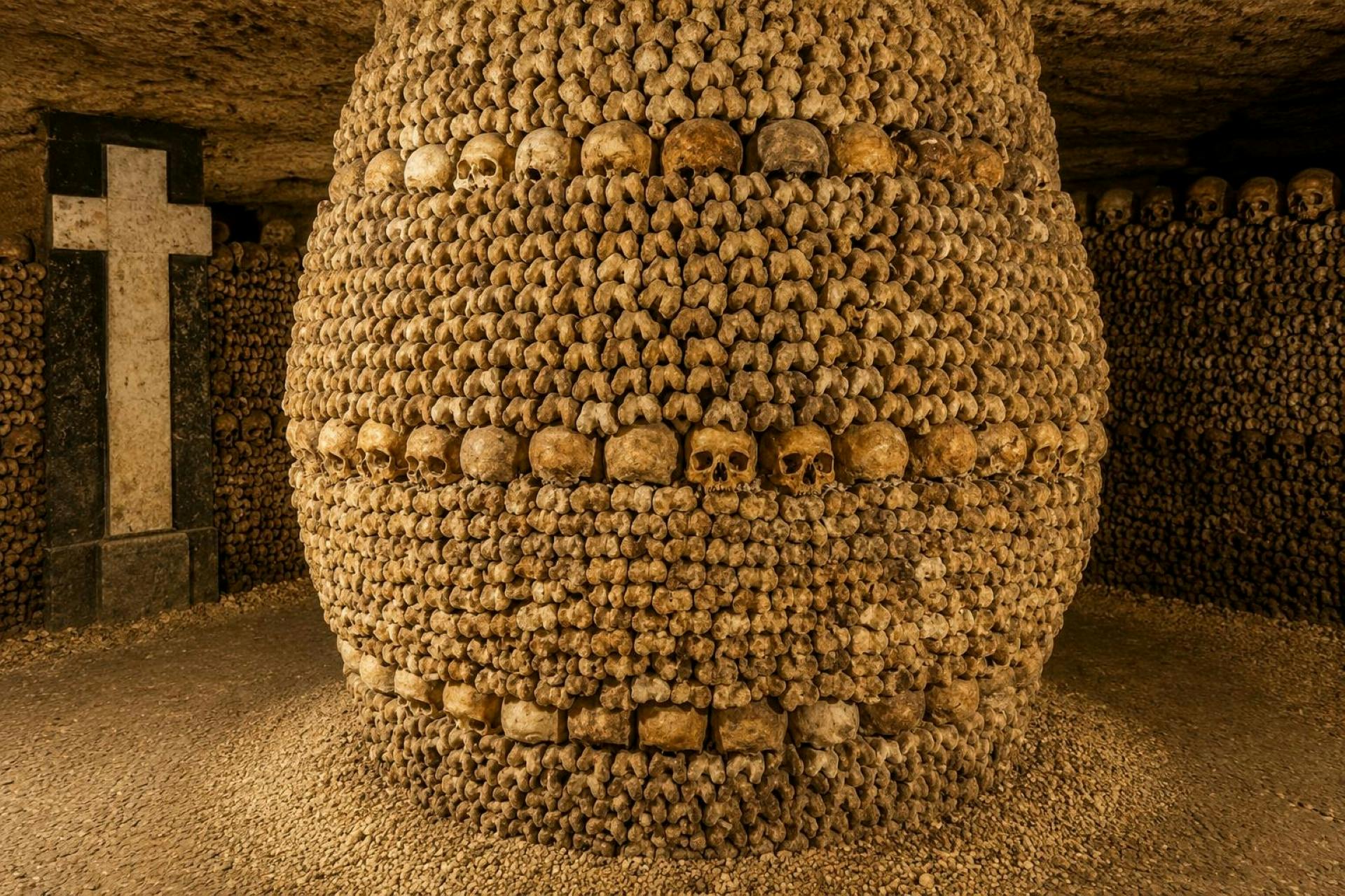 Catacombs of Paris entry ticket with Paris audio guide and eSIM