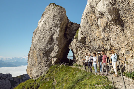 Guided day trip from Lucerne to Pilatus with hiking and BBQ experience