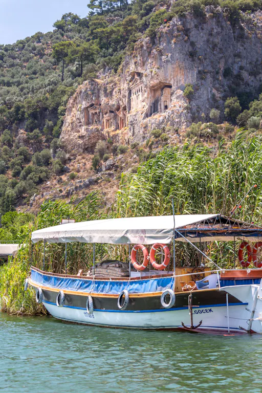 Dalyan riverboat tour with market and Turtle Beach visit