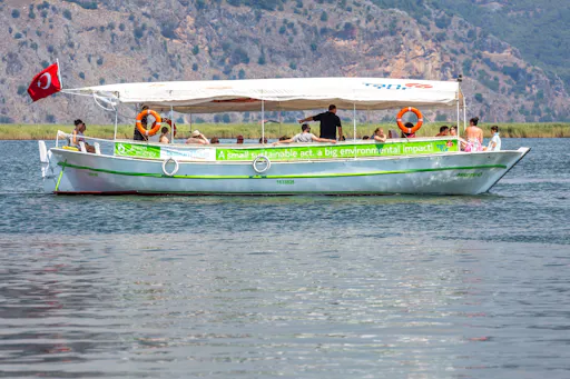 Dalyan riverboat tour with market and Turtle Beach visit