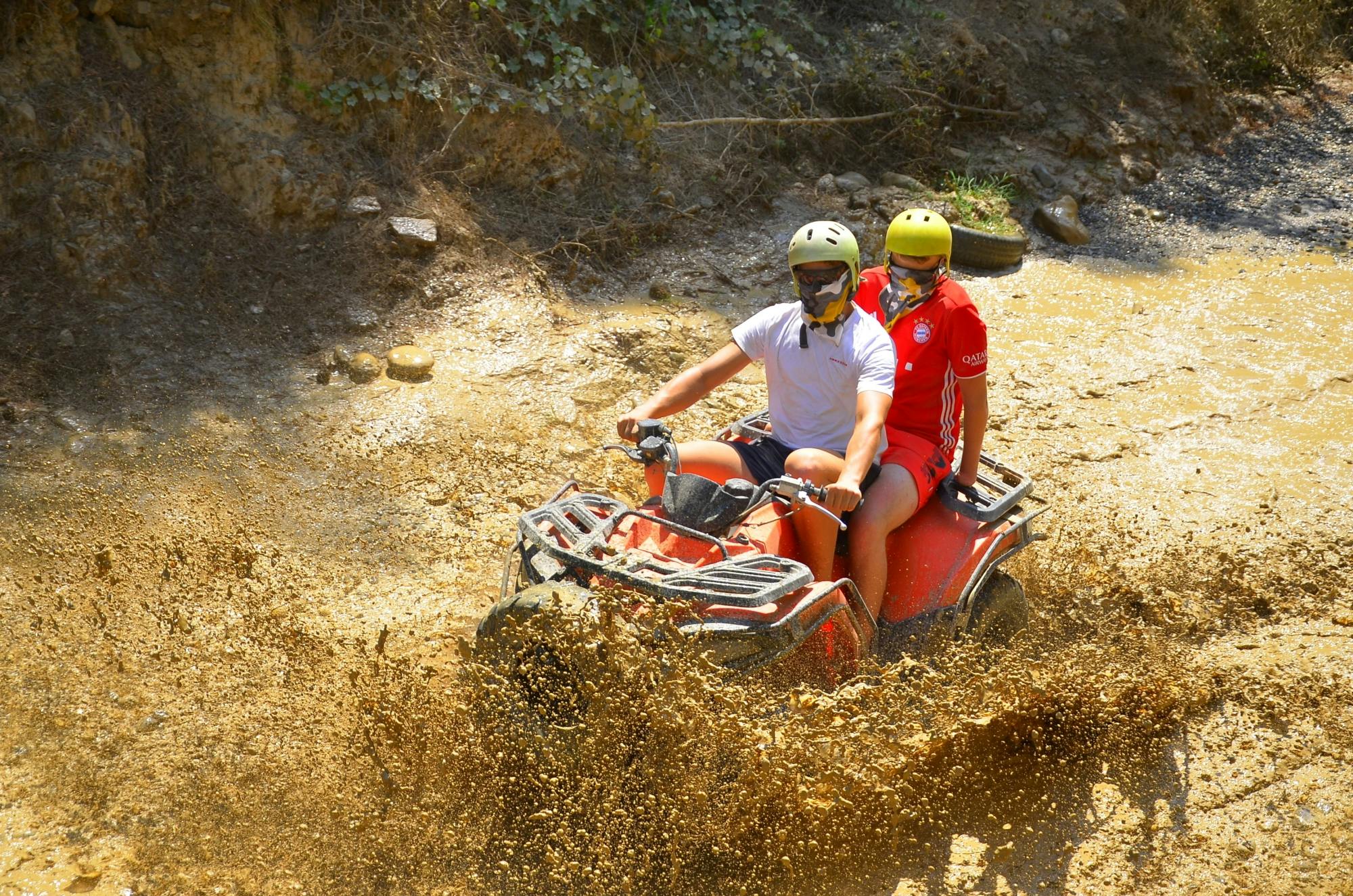 Quad safari and river rafting adventure with lunch from Belek