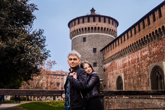 Professionele fotoshoot bij het Sforza-kasteel