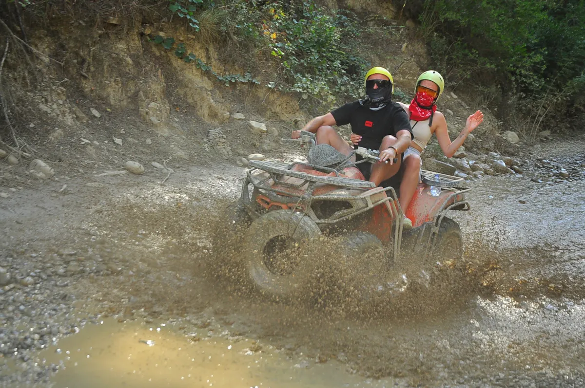 Quad safari and river rafting adventure with lunch from Belek