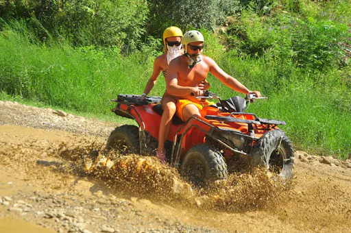Quad safari and river rafting adventure with lunch from Belek