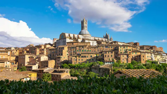 Passeio guiado áudio por Siena, com visita ao centro medieval e à Praça do Palio