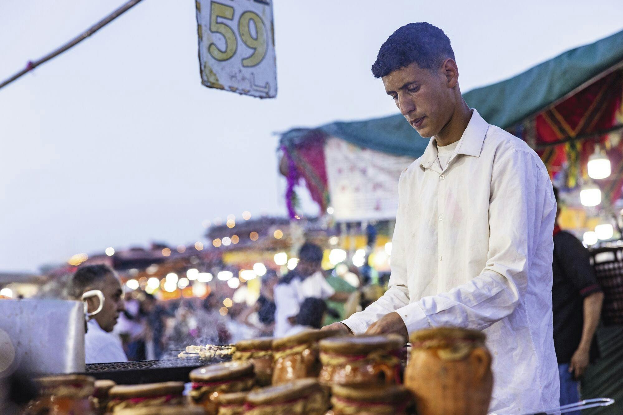 Private horse-drawn carriage tour of Marrakech by night