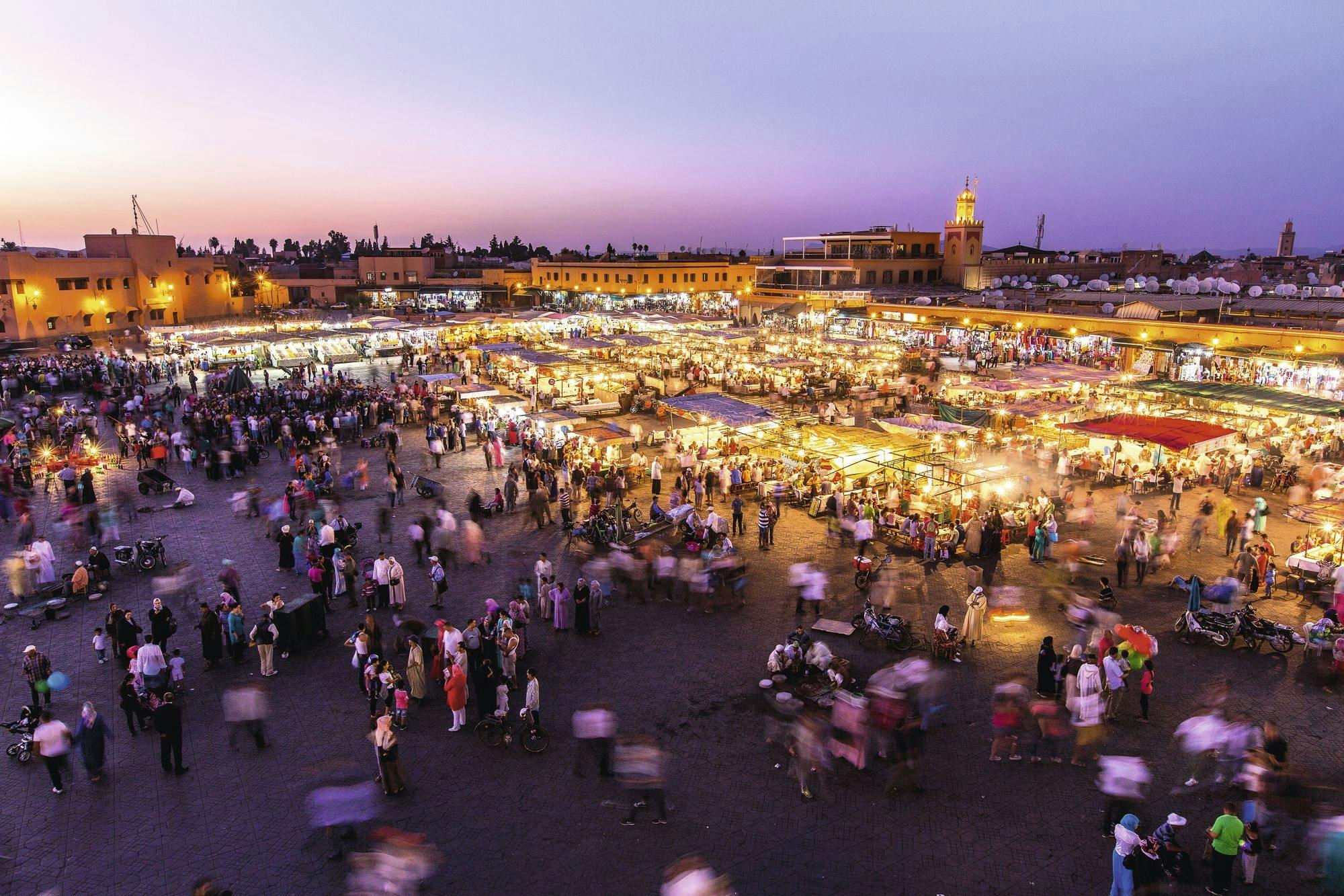 Private horse-drawn carriage tour of Marrakech by night