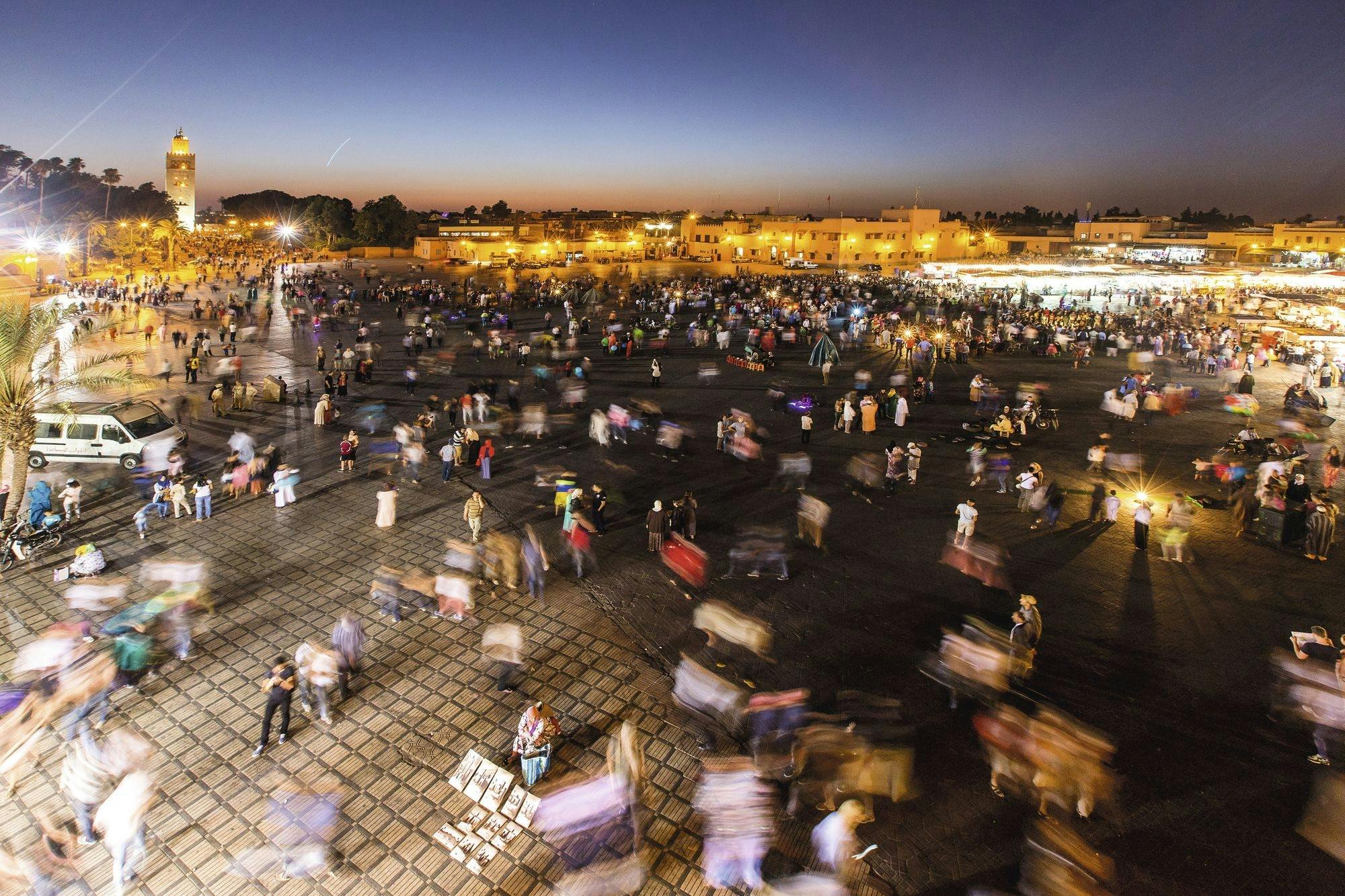 Private horse-drawn carriage tour of Marrakech by night