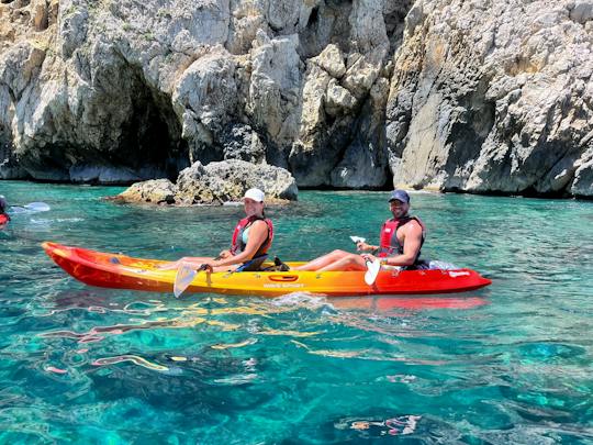 Excursion guidée en kayak et plongée libre à Villajoyosa, sur la Costa Blanca