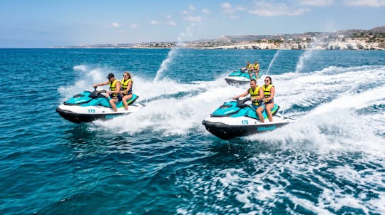 Protaras guided jet ski tour with snorkelling stop