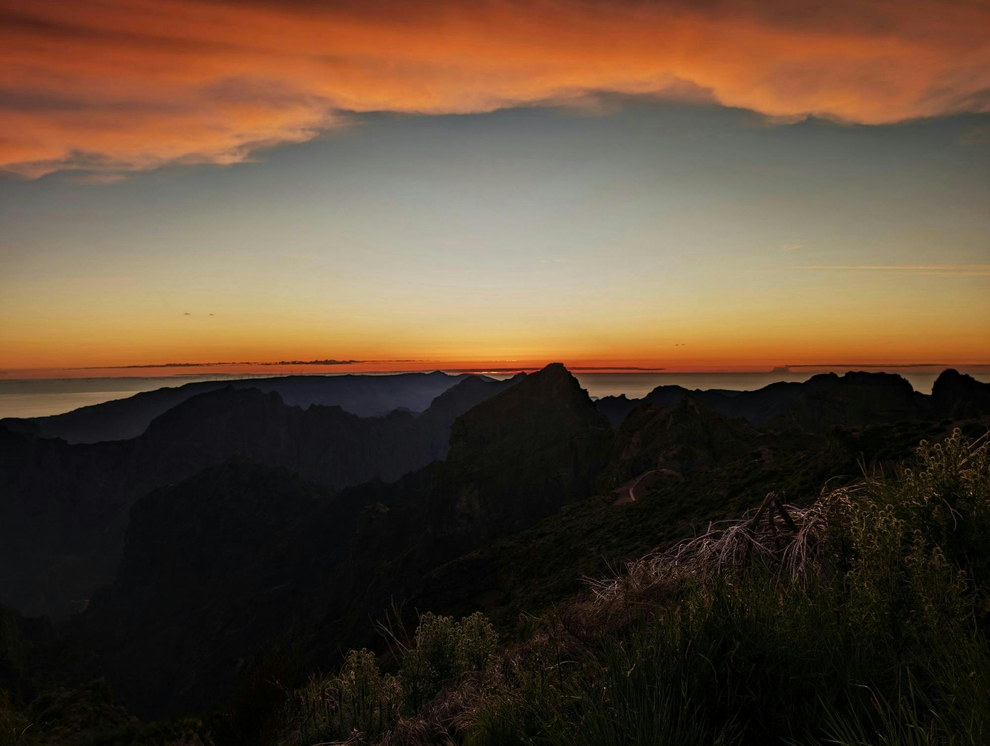 Coucher de soleil au Pico do Arieiro, avec en option la randonnée « Stairway to Heaven »