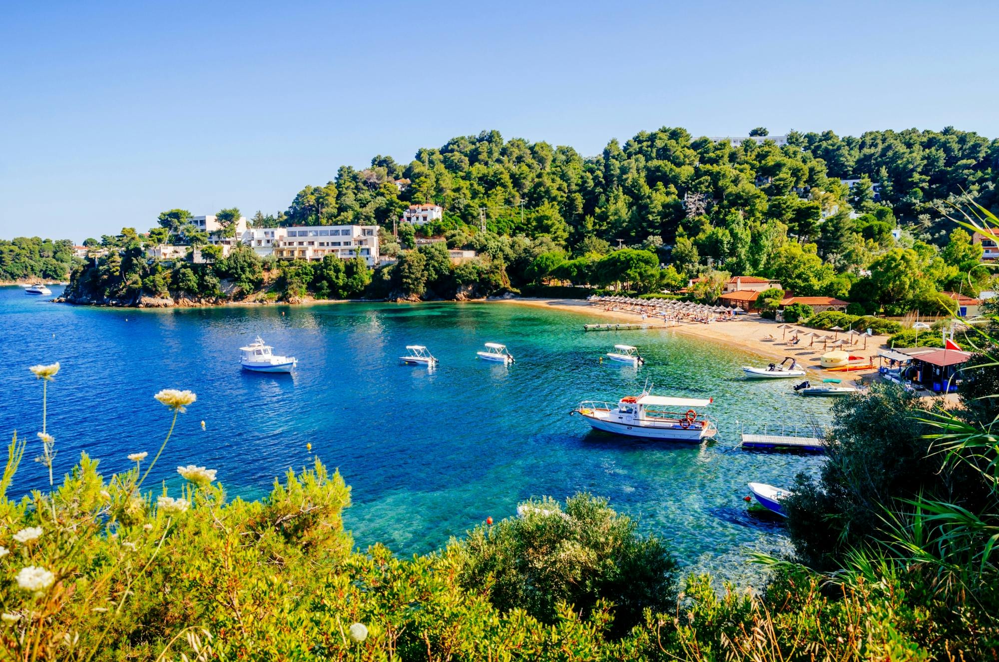 Bootsausflug nach Skiathos ab Agios Ioannis und Mouresi