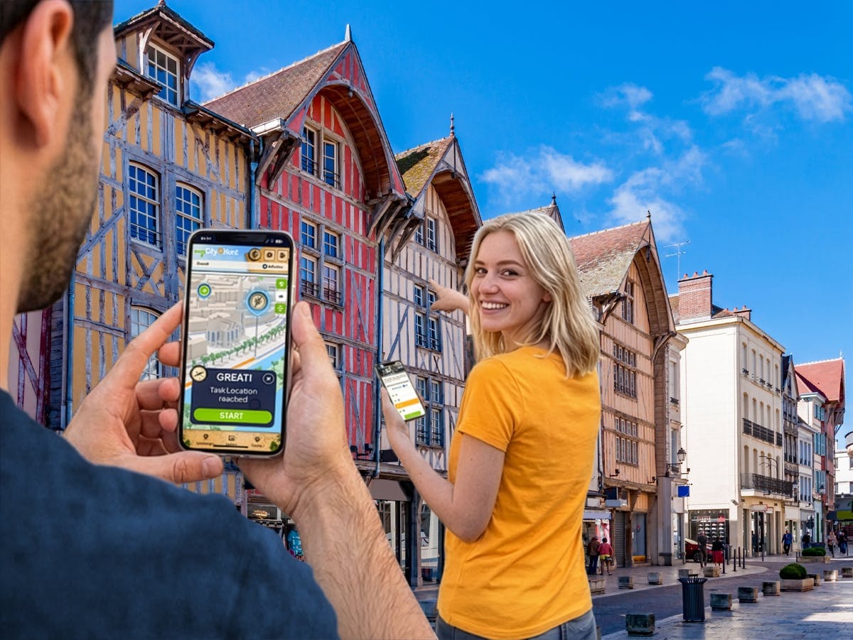 Self-guided digital scavenger hunt in Troyes