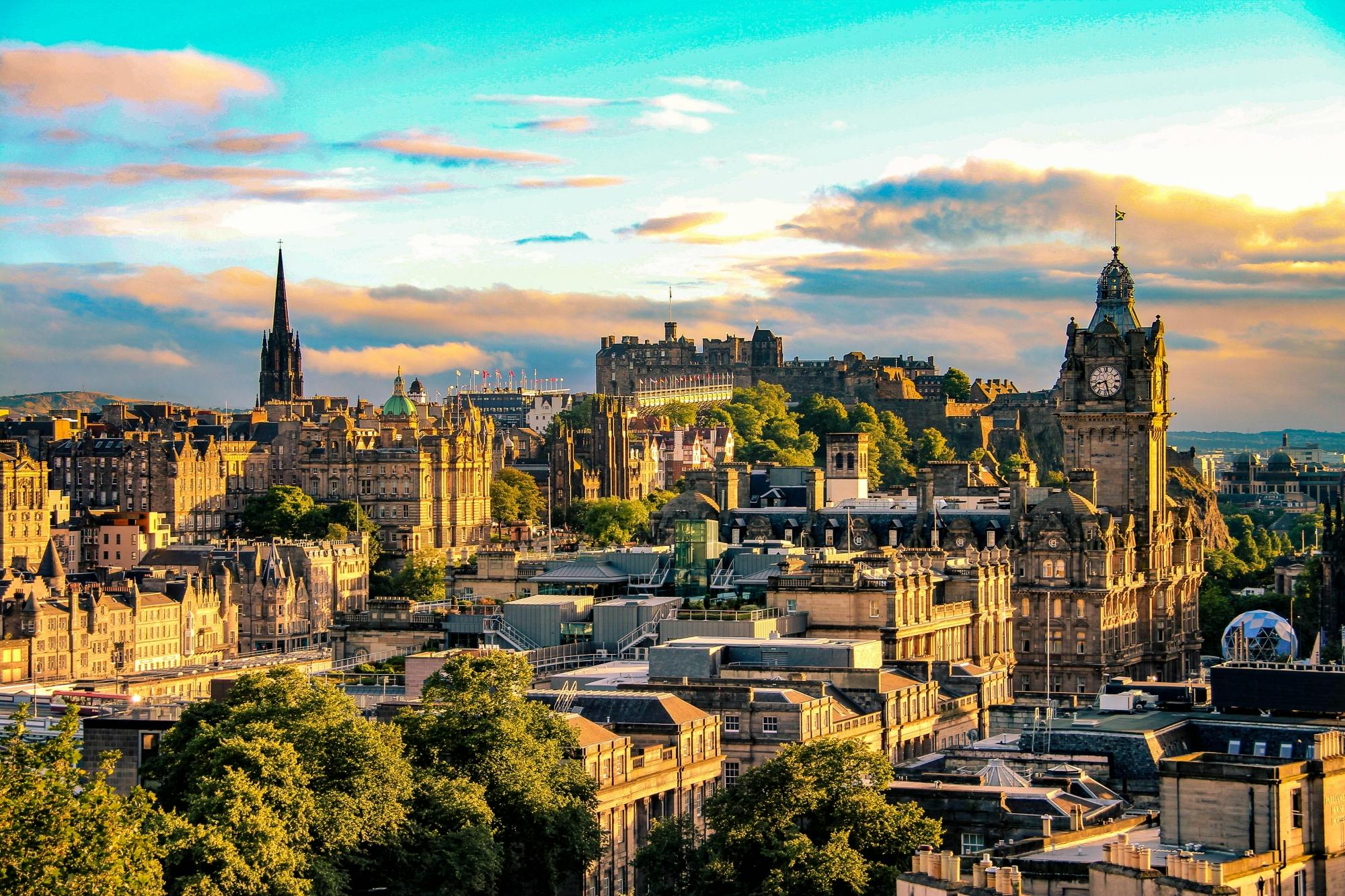 Tour audio-guidato a piedi di Edimburgo con visita al Castello di Edimburgo e alle attrazioni principali della città