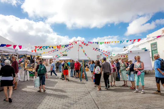Teguise Sonntag Markt Reise