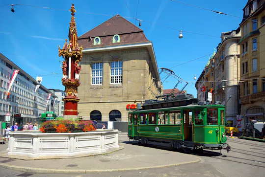 Basel vintage tram tour with live commentary