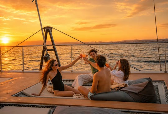 Palma Bay premium catamaran with dinner, swim and optional VIP area